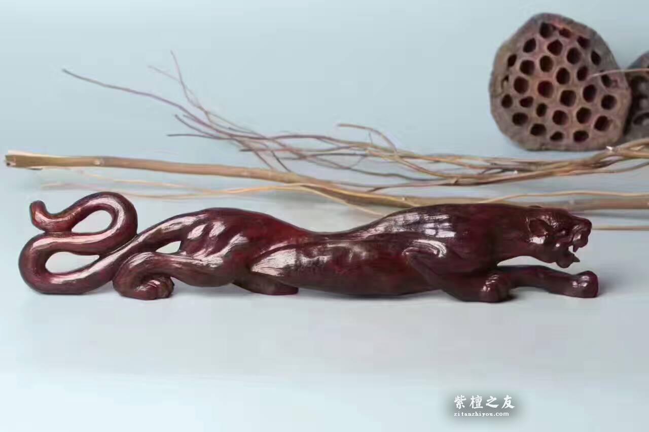小叶紫檀《一路爆发》纯手工雕刻老料设计精美-3