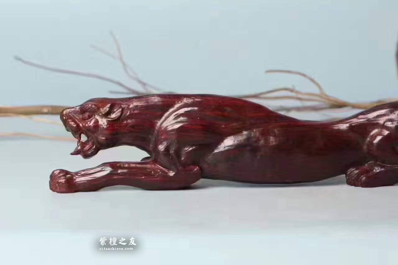 小叶紫檀《一路爆发》纯手工雕刻老料设计精美-4