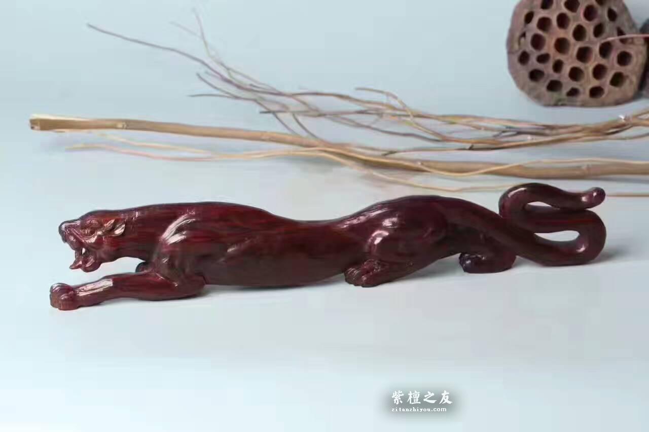 小叶紫檀《一路爆发》纯手工雕刻老料设计精美-7