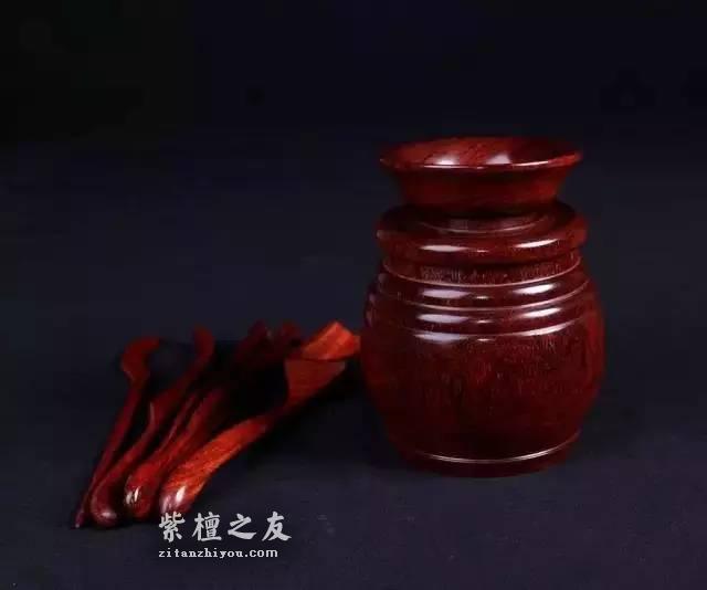 当小叶紫檀遇上茶道 小叶紫檀茶具和作用-6