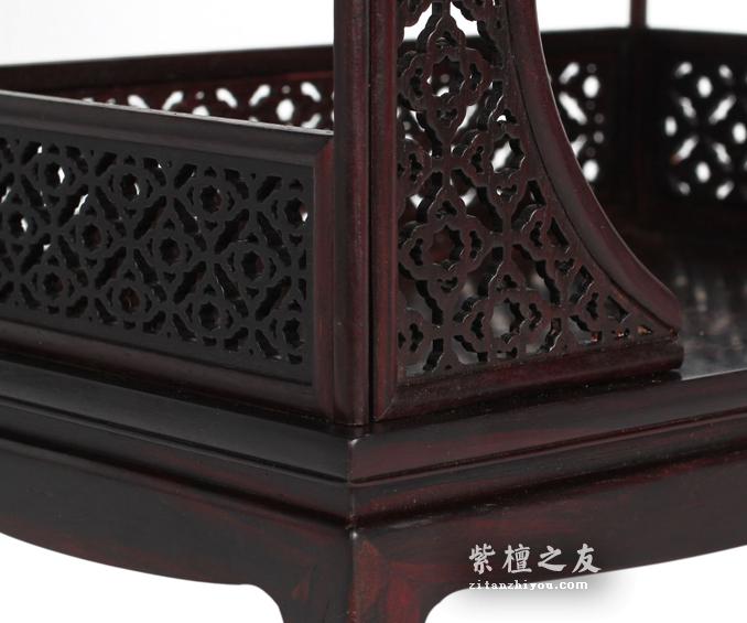 紫檀木微缩明清家具月门床 小巧玲珑精致可爱-1