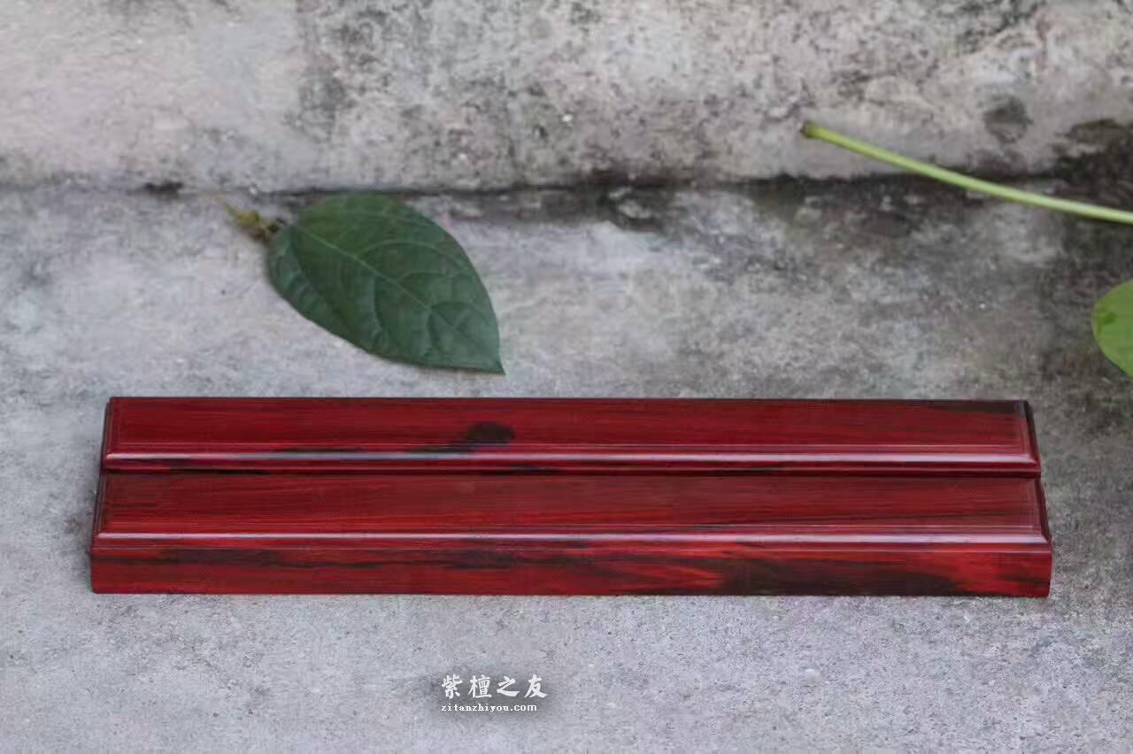 小叶紫檀方形镇尺 精选紫檀二瓢料细腻鱼鳞油性一流-5