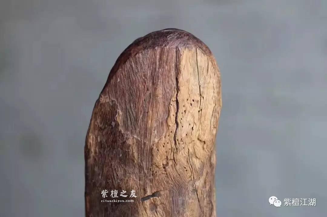小叶紫檀风化料罗汉小摆件 小巧可爱-6
