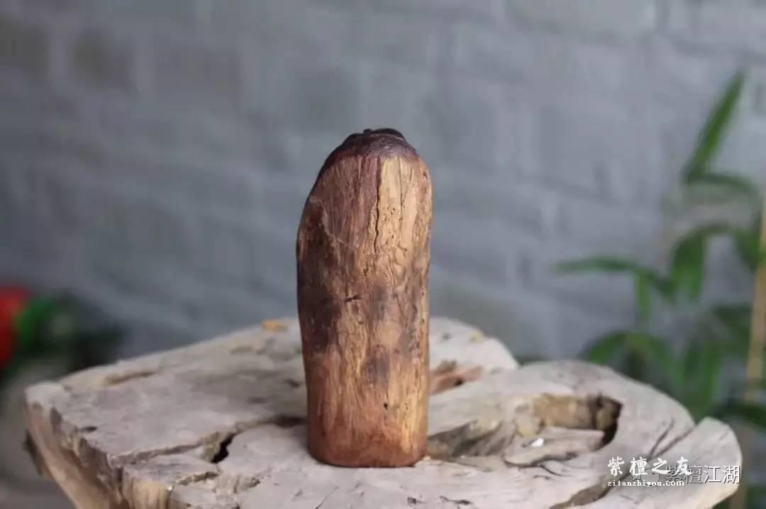 小叶紫檀风化料罗汉小摆件 小巧可爱-2