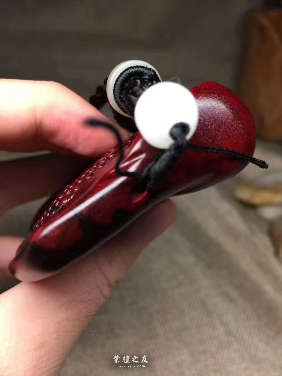 小叶紫檀把件《禅心 佛缘》 小巧可爱适合把玩-5
