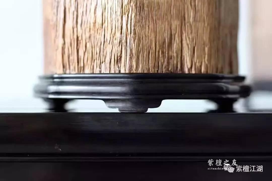 八角皮沙老料大笔筒 保留原有珍贵八角器型-3