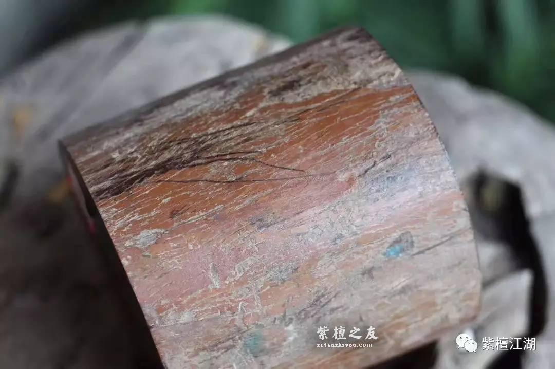 小叶紫檀拆房老料素笔筒 古朴大气简约-4