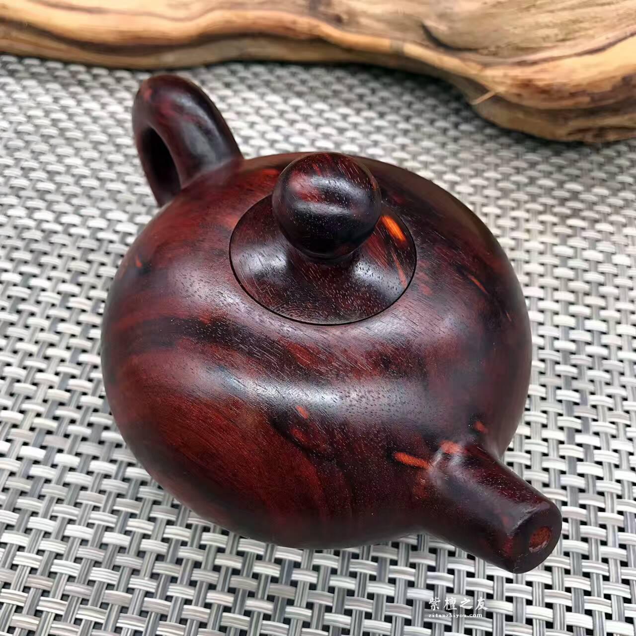 非洲紫檀（血檀）老料摆件壶把玩壶 适合把玩-1