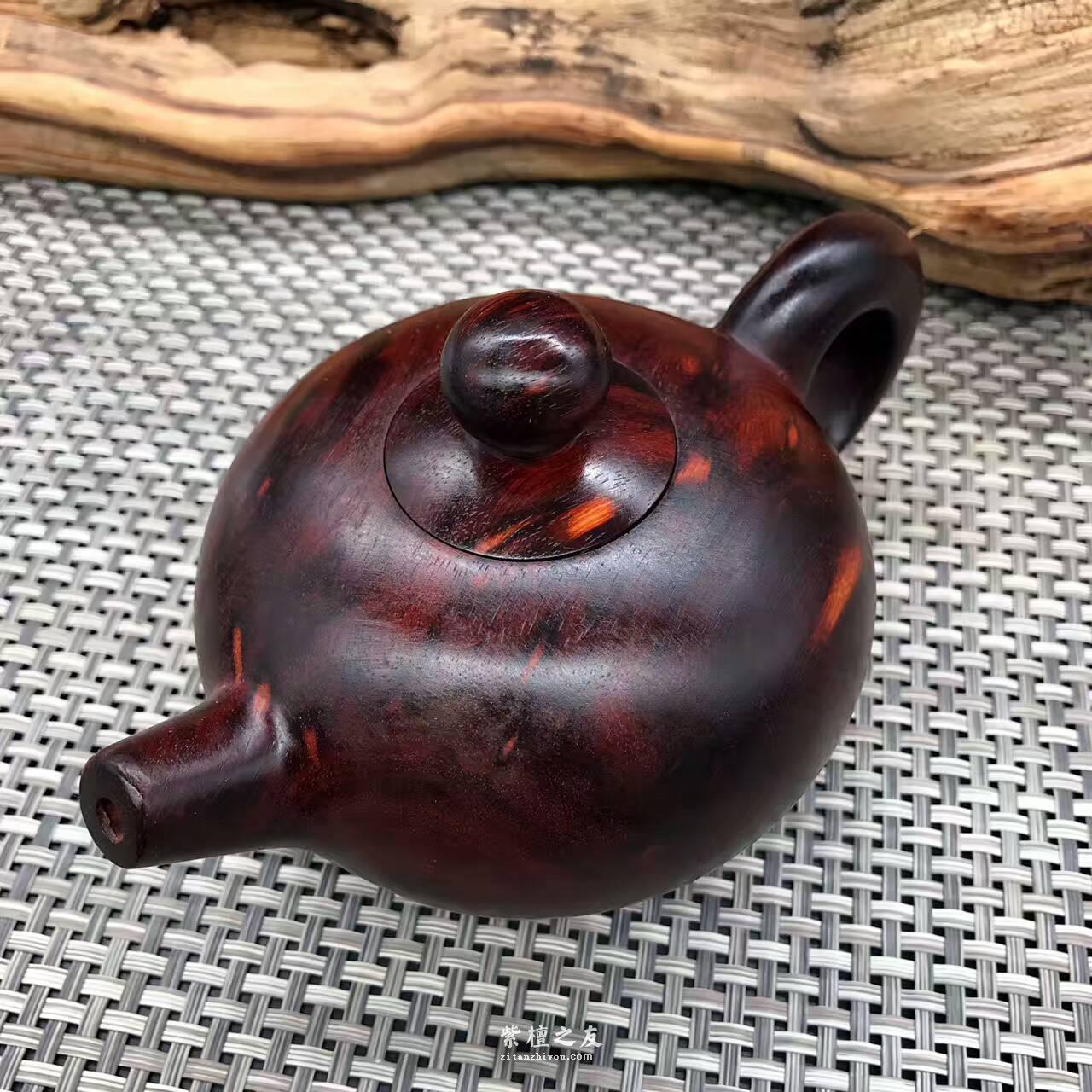 非洲紫檀（血檀）老料摆件壶把玩壶 适合把玩-3