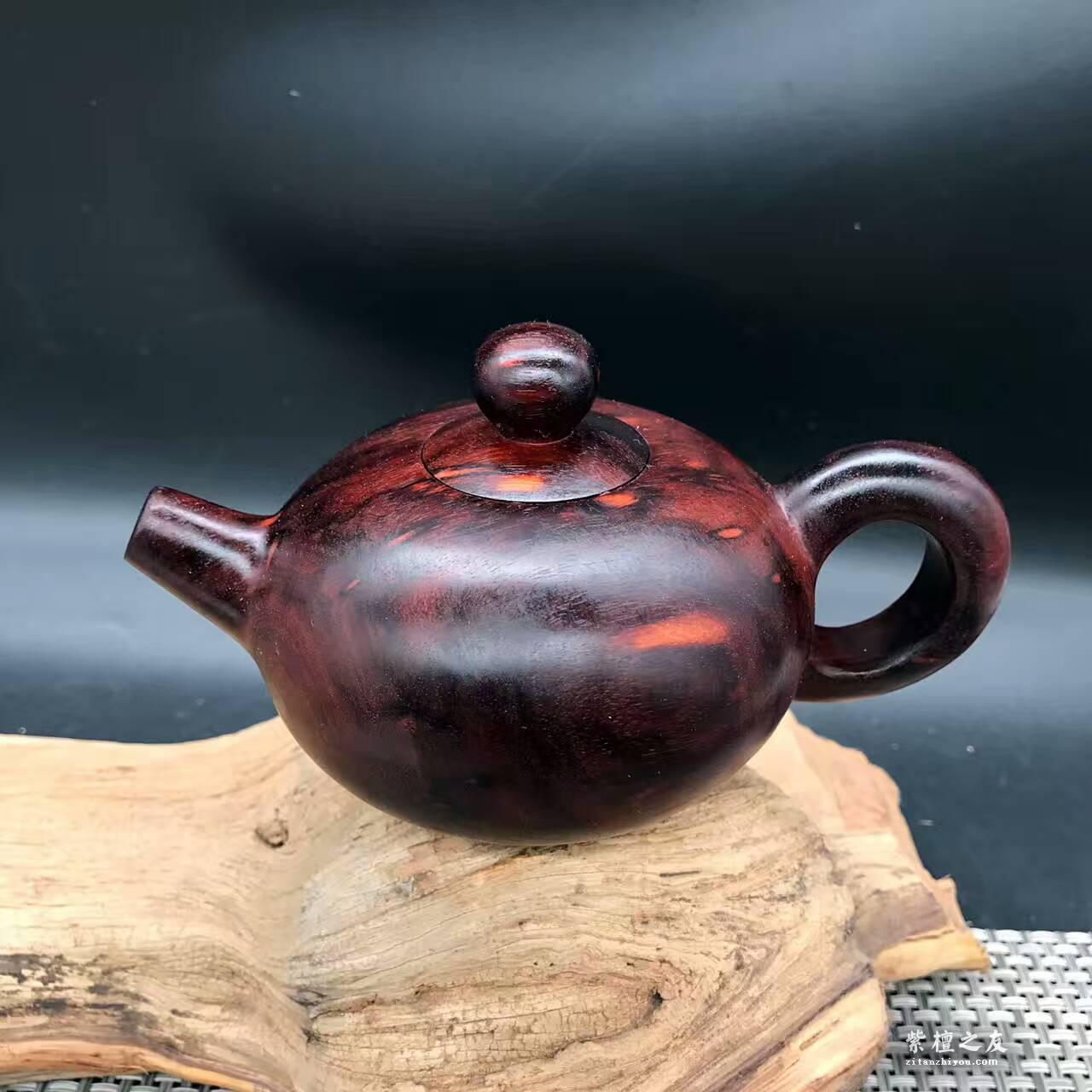 非洲紫檀（血檀）老料摆件壶把玩壶 适合把玩-6