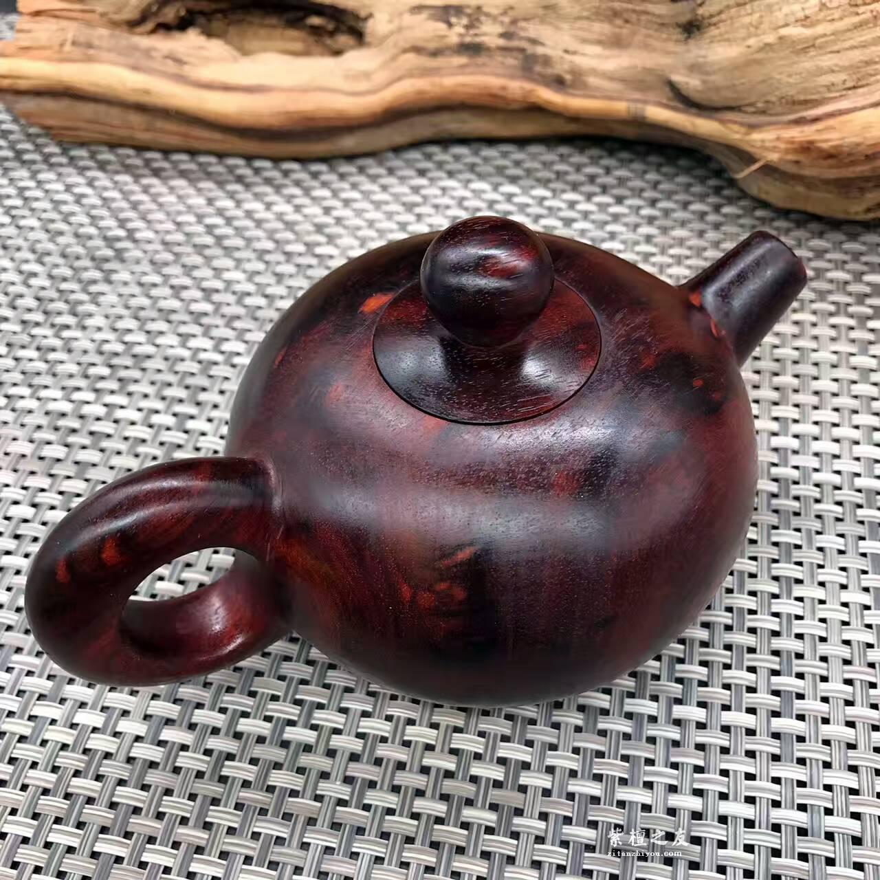 非洲紫檀（血檀）老料摆件壶把玩壶 适合把玩-9