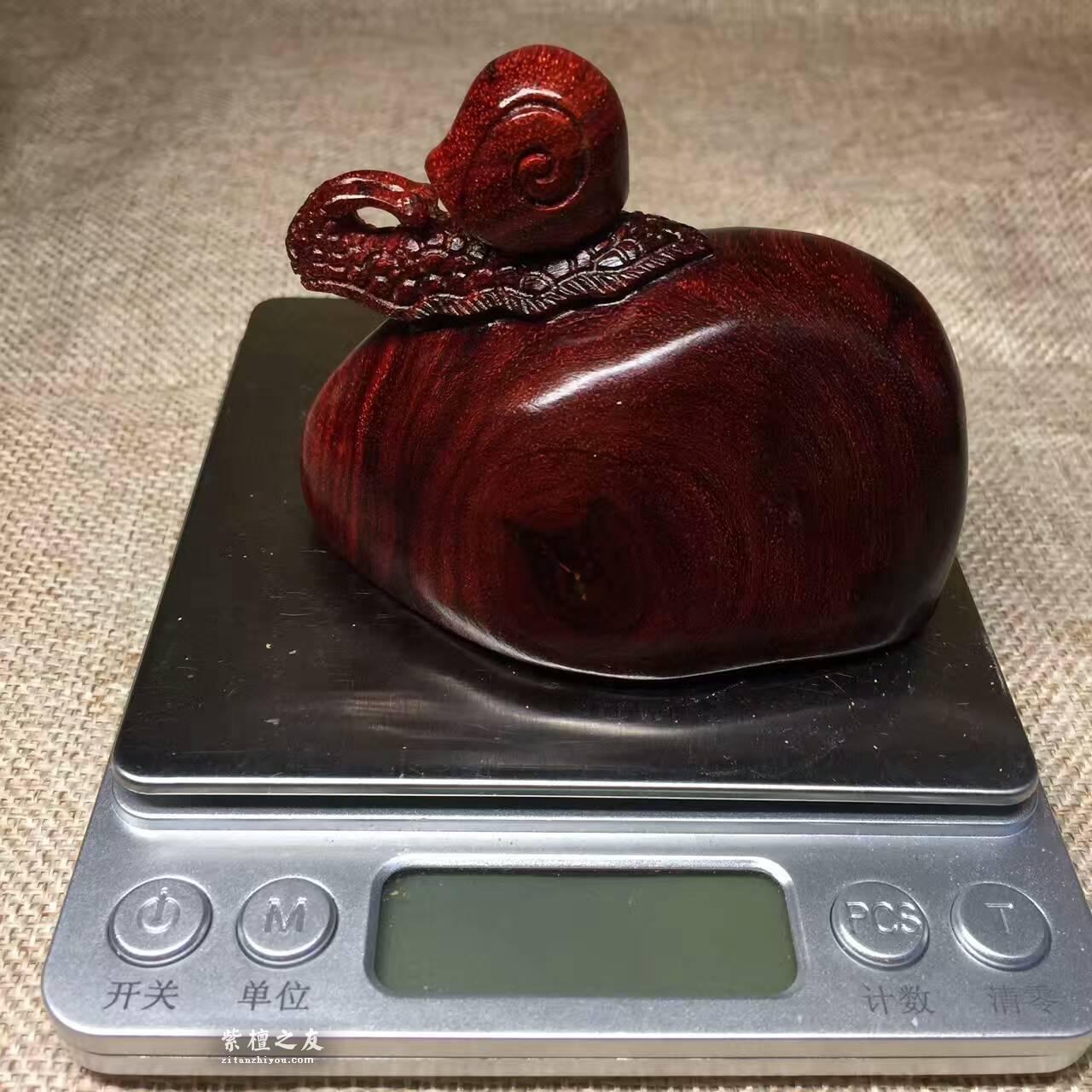 小叶紫檀手把件！《小蜗牛》 油性一流轻松盘玩-7