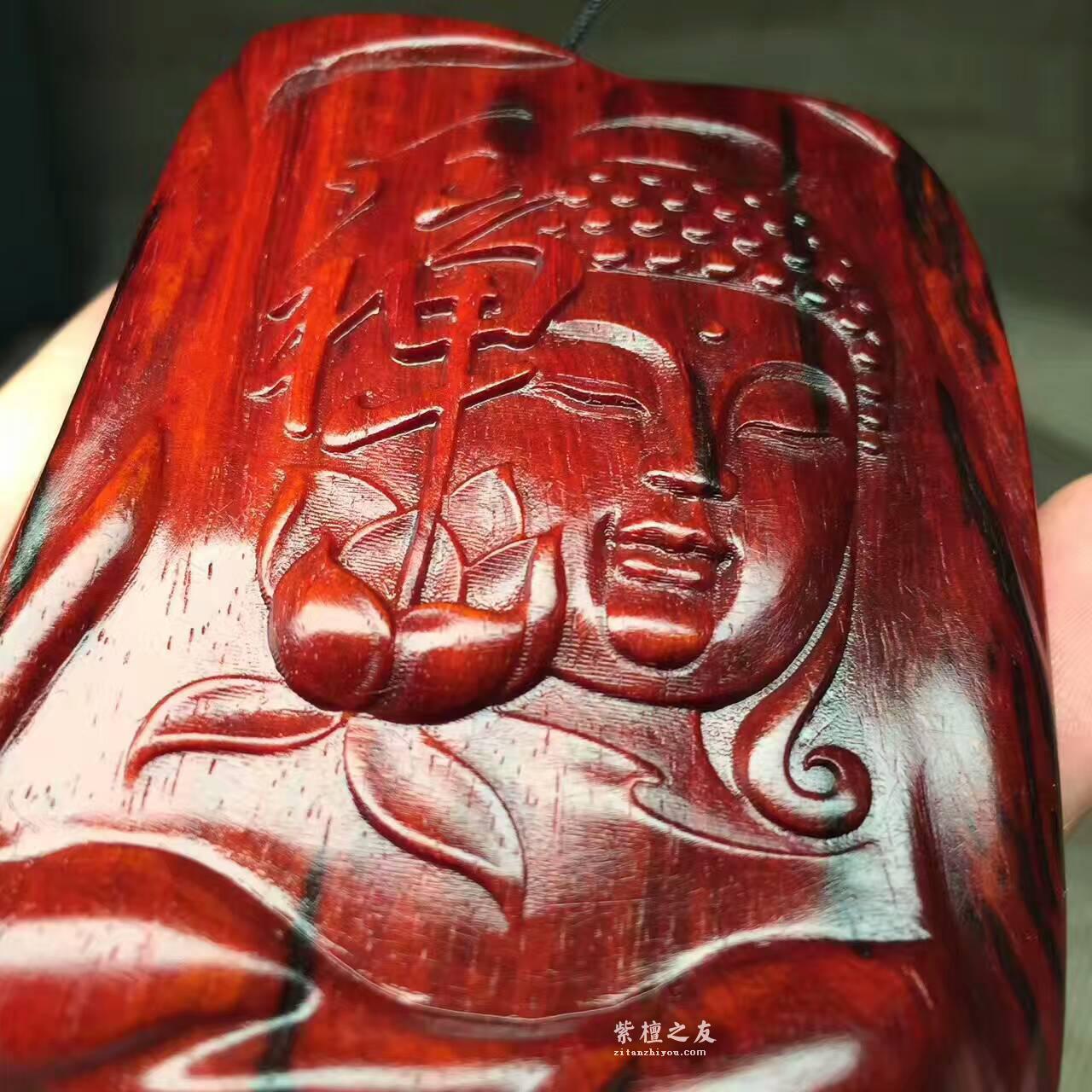 小叶紫檀《禅心.佛缘》泥料子轻松盘玩轻松包浆-8