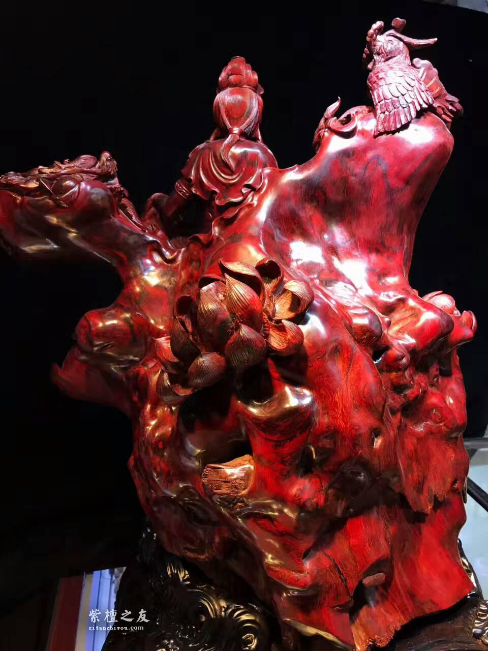 正宗印度小叶紫檀摆件 高密度泥料-5