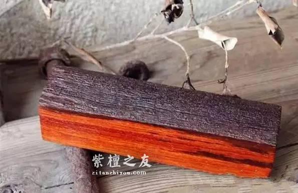 从古代建筑遗迹中拆下来的小紫叶檀剖开后竟然这么漂亮-6