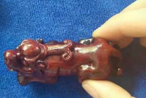 印度小叶紫檀工艺品把件貔貅 做工精致适合把玩