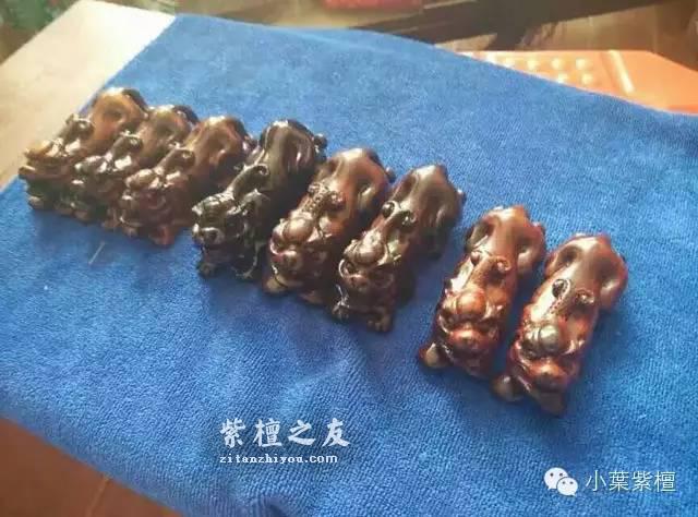 印度小叶紫檀工艺品把件貔貅 做工精致适合把玩-5