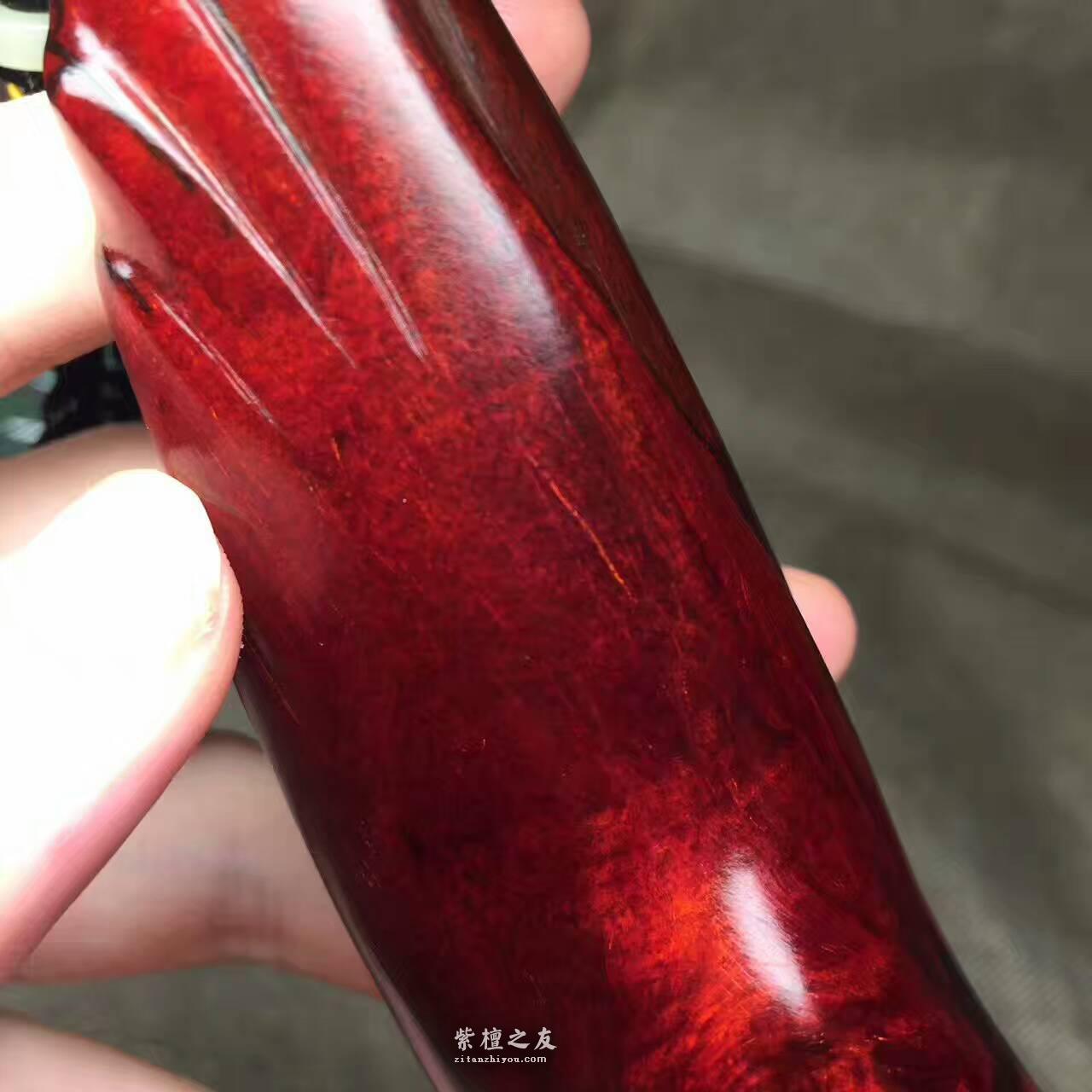小叶紫檀手把件 材质完美鱼鳞底密度高-1