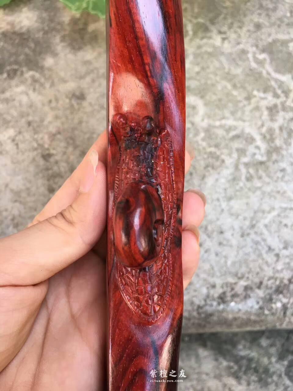 印度小叶紫檀工艺品把件《步步为营》造型独特泥料易包浆-7