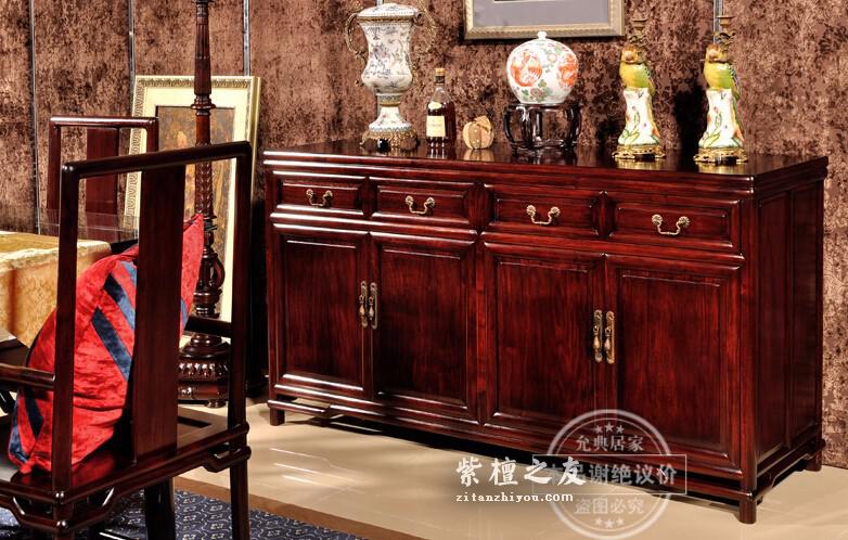 明式紫檀家具——餐边柜系列欣赏-4