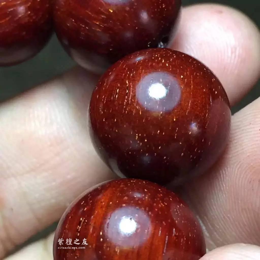 1.6规则手串14颗 顶级小叶紫檀老料制作带金星-2