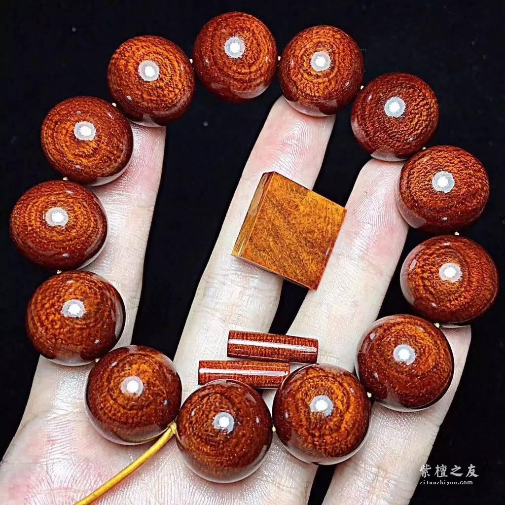 极品1.8×13颗大龙鳞手串 顶级泥料盘玩利器-5