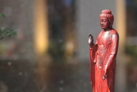 印度小紫叶檀如来佛祖摆件 宝相庄严静穆修心好伴侣