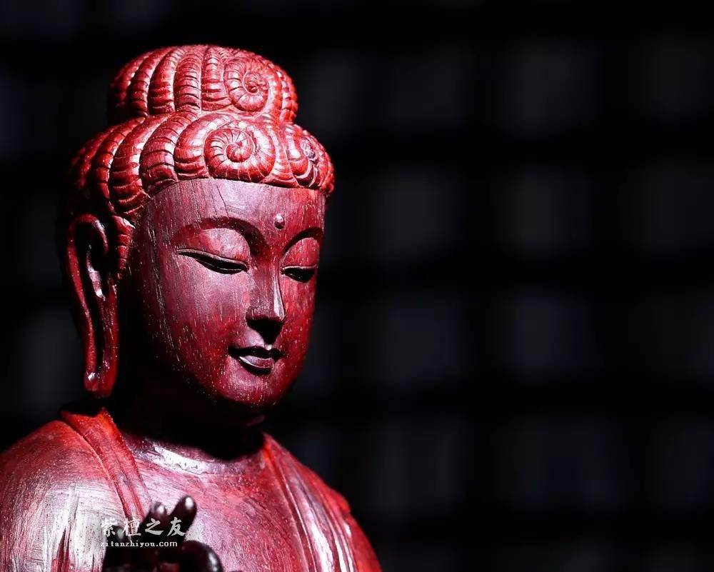 印度小紫叶檀如来佛祖摆件 宝相庄严静穆修心好伴侣-7