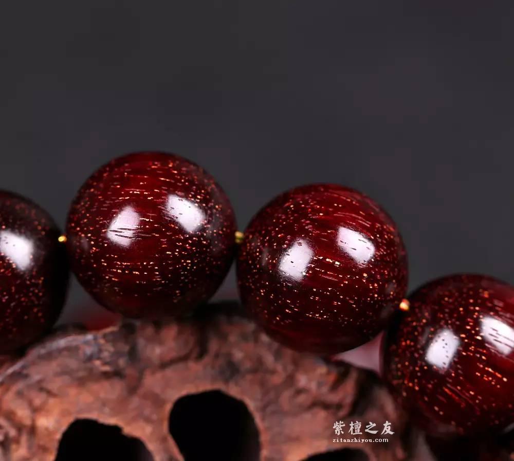 印度小叶紫檀1.8持珠 满星老料颗颗精致完美上乘收藏佳品-9