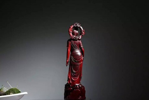 大师工艺清刀雕刻敦煌莫高窟菩萨 精品值得收藏