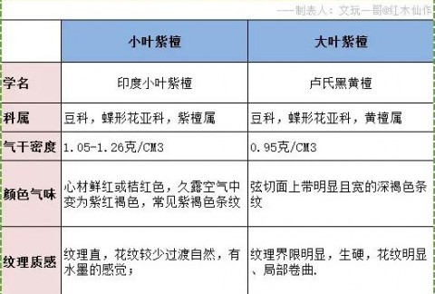 小叶紫檀和大叶紫檀的区别真的是叶子大小吗？