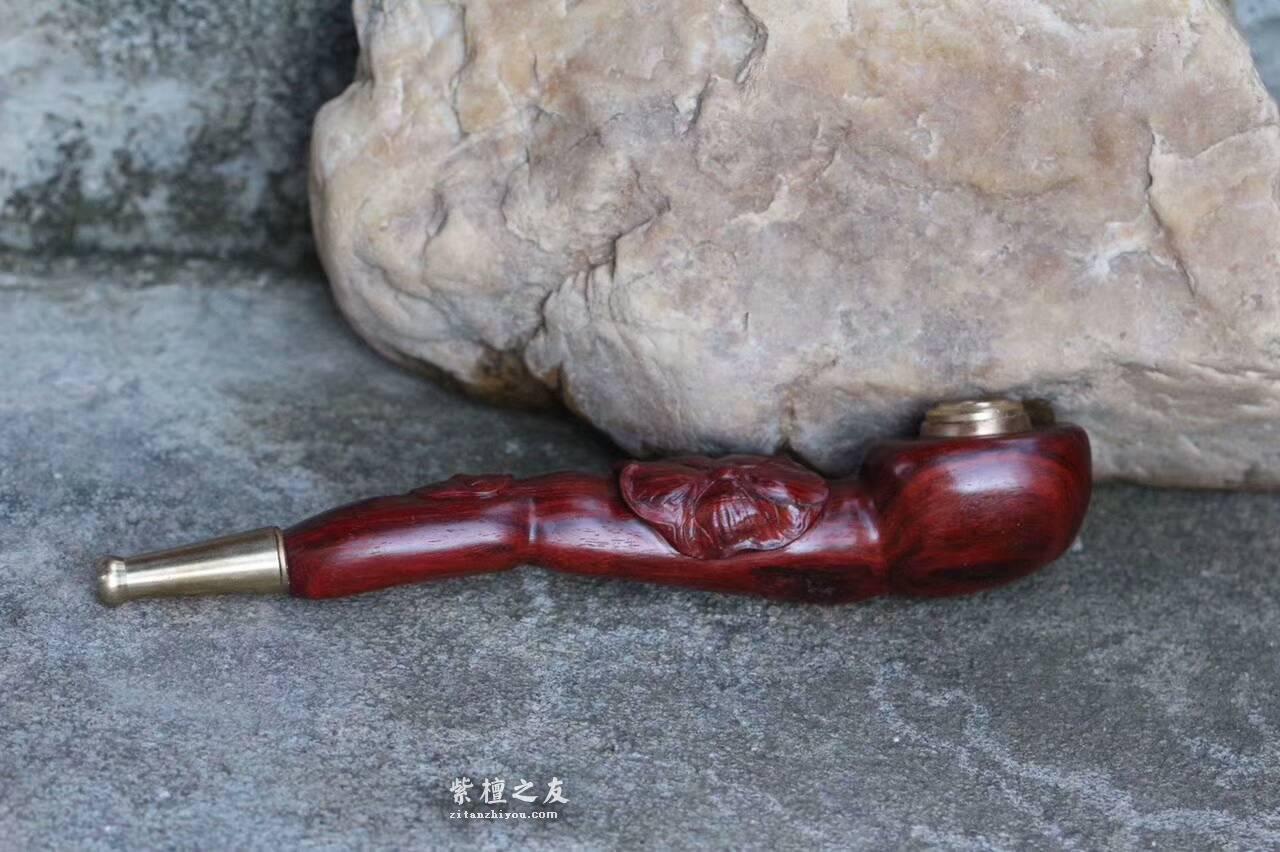 印度小叶紫檀-烟斗《和美》点燃幸福美满生活-3