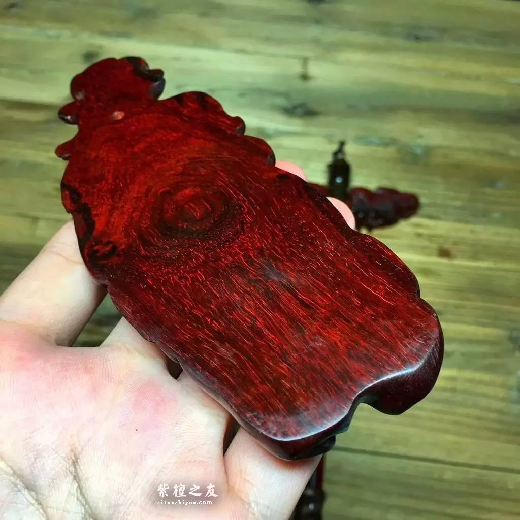 小叶紫檀文房四宝套装 纯手工制作自留送礼均适合-3