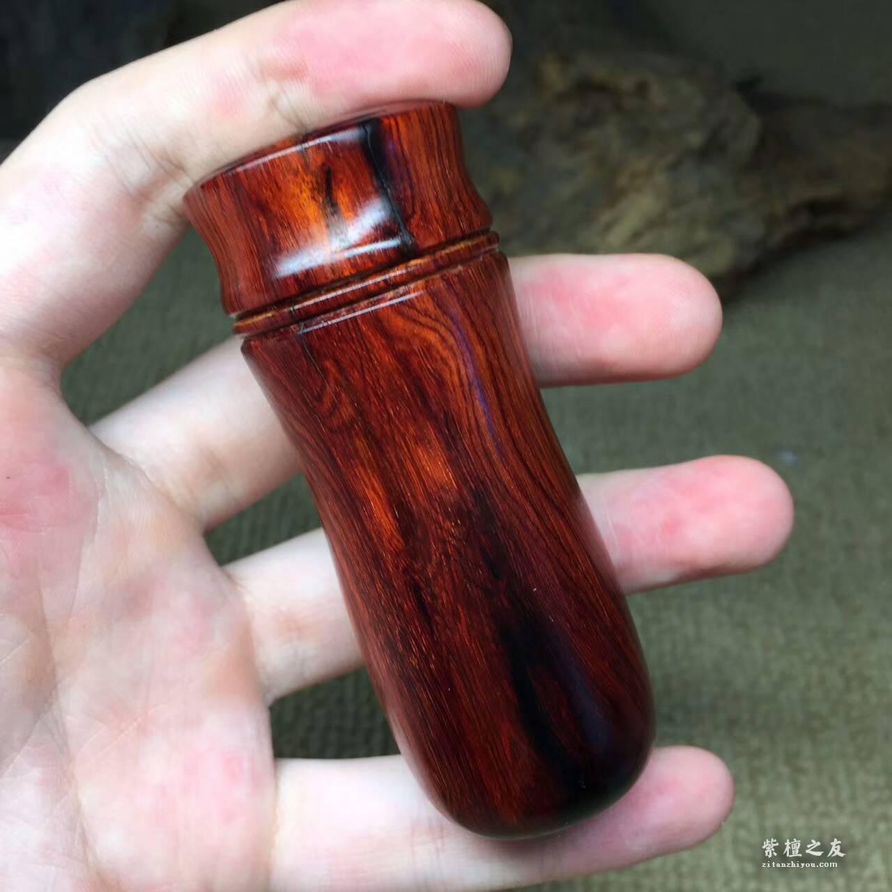 小叶紫檀牙签罐实用又有品味 让平凡的生活不简单-3