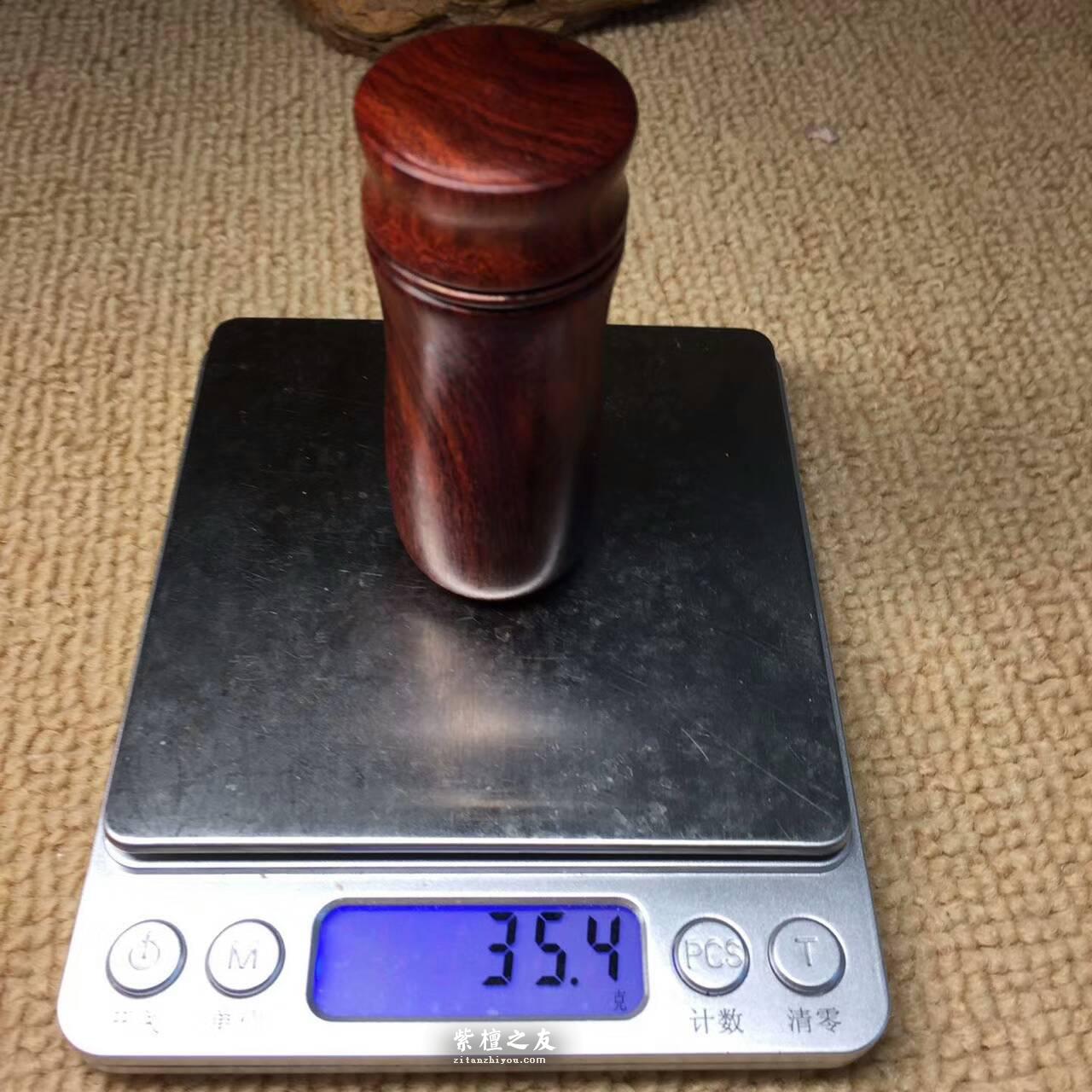小叶紫檀牙签罐实用又有品味 让平凡的生活不简单-6