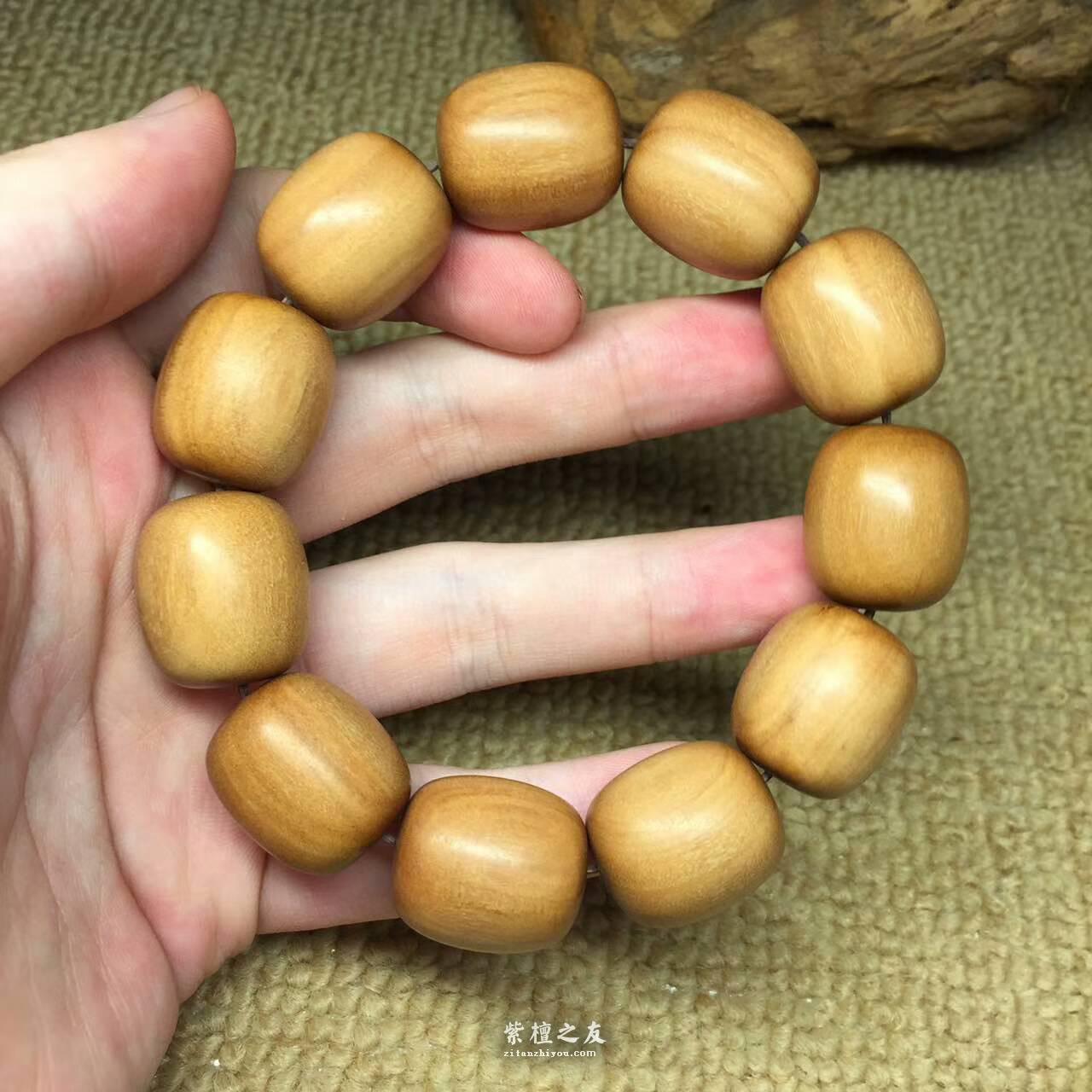 正宗老山檀香20*18mm枣珠收藏 尺寸罕见颗颗无瑕疵-4