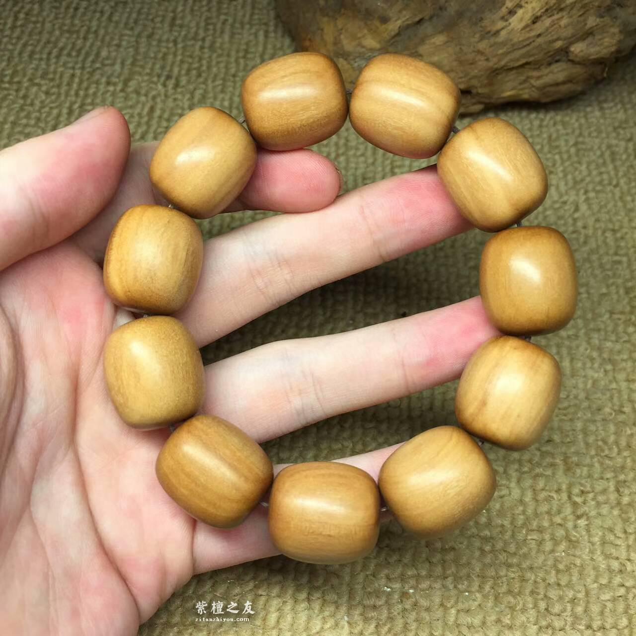 正宗老山檀香20*18mm枣珠收藏 尺寸罕见颗颗无瑕疵-5