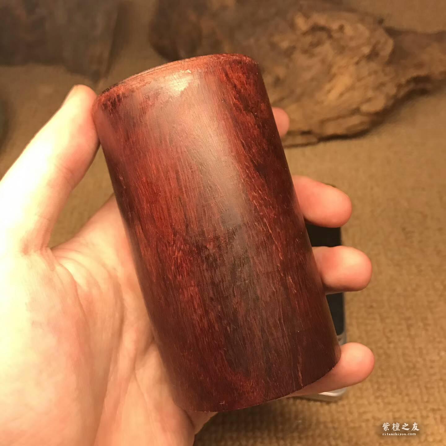小叶紫檀DIY原料实心好料 可车珠子做茶叶罐-1