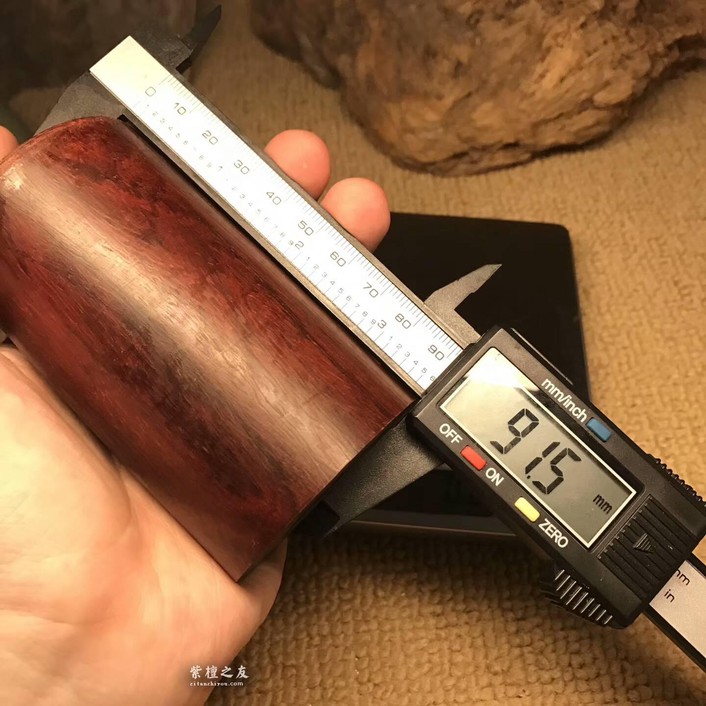小叶紫檀DIY原料实心好料 可车珠子做茶叶罐-7