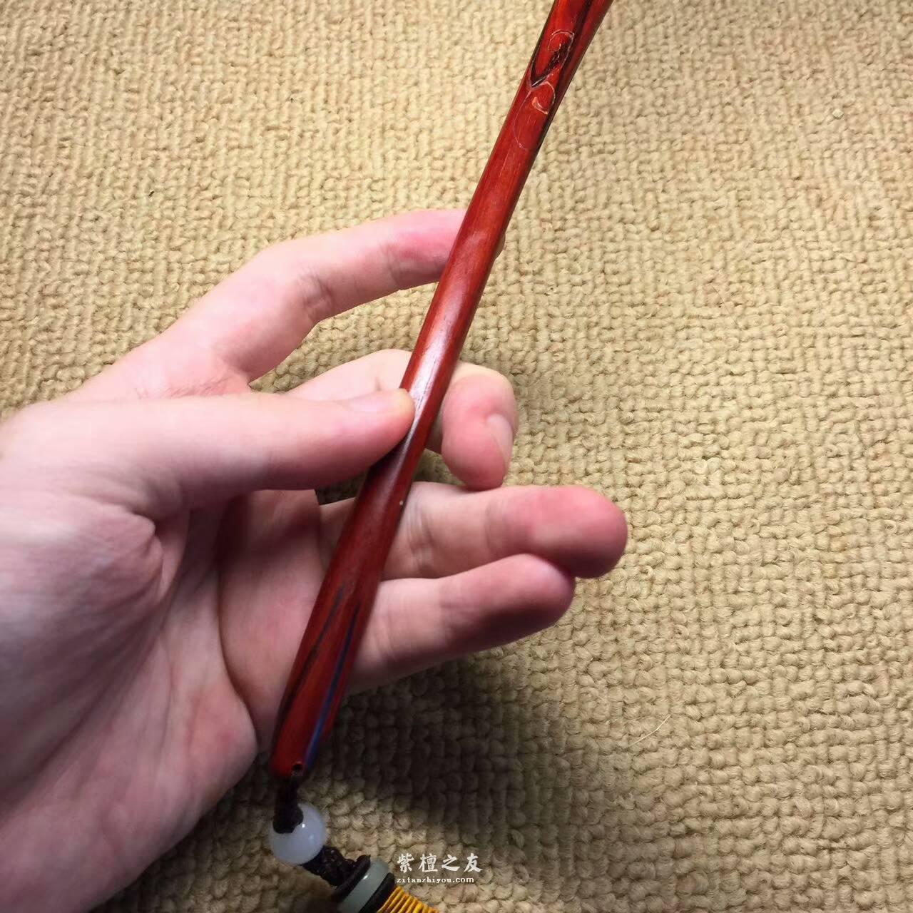 小叶紫檀《不求人》手工雕刻大气简洁实用性强-4