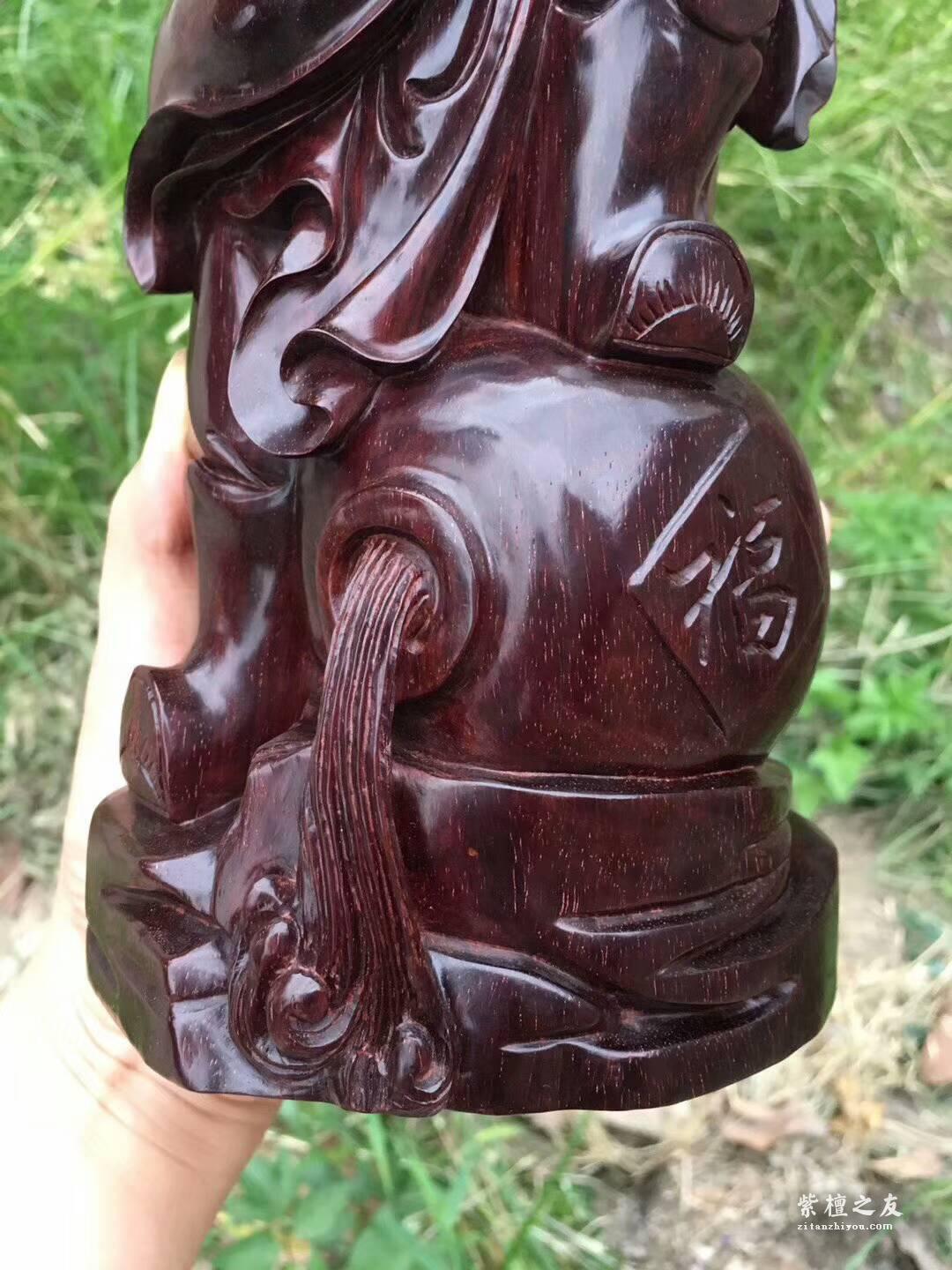 小叶紫檀神像之《钟馗》辟邪除灾保家平 材质上等做工细致-1