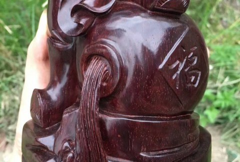 小叶紫檀神像之《钟馗》辟邪除灾保家平 材质上等做工细致