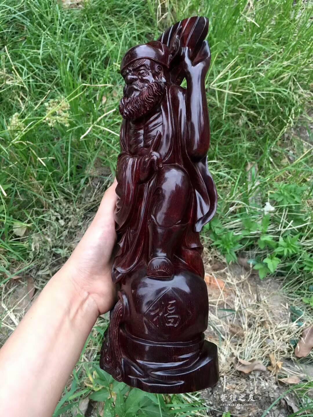 小叶紫檀神像之《钟馗》辟邪除灾保家平 材质上等做工细致-4