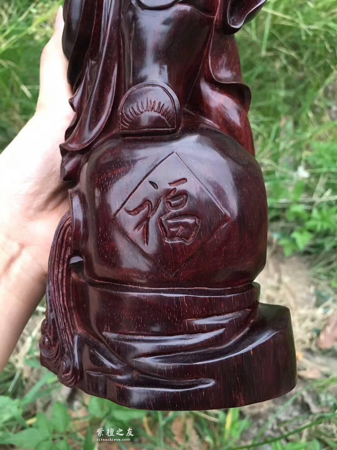 小叶紫檀神像之《钟馗》辟邪除灾保家平 材质上等做工细致-6