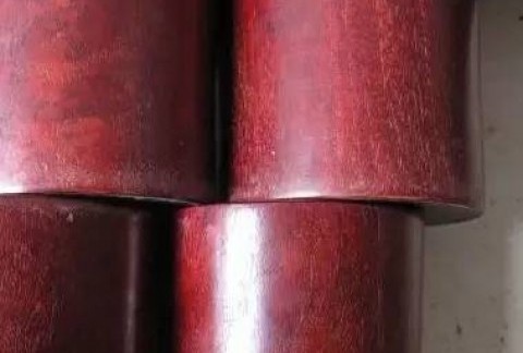 小叶紫檀最新作假案例——用白皮染色替代