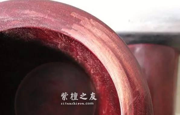 小叶紫檀最新作假案例——用白皮染色替代-3