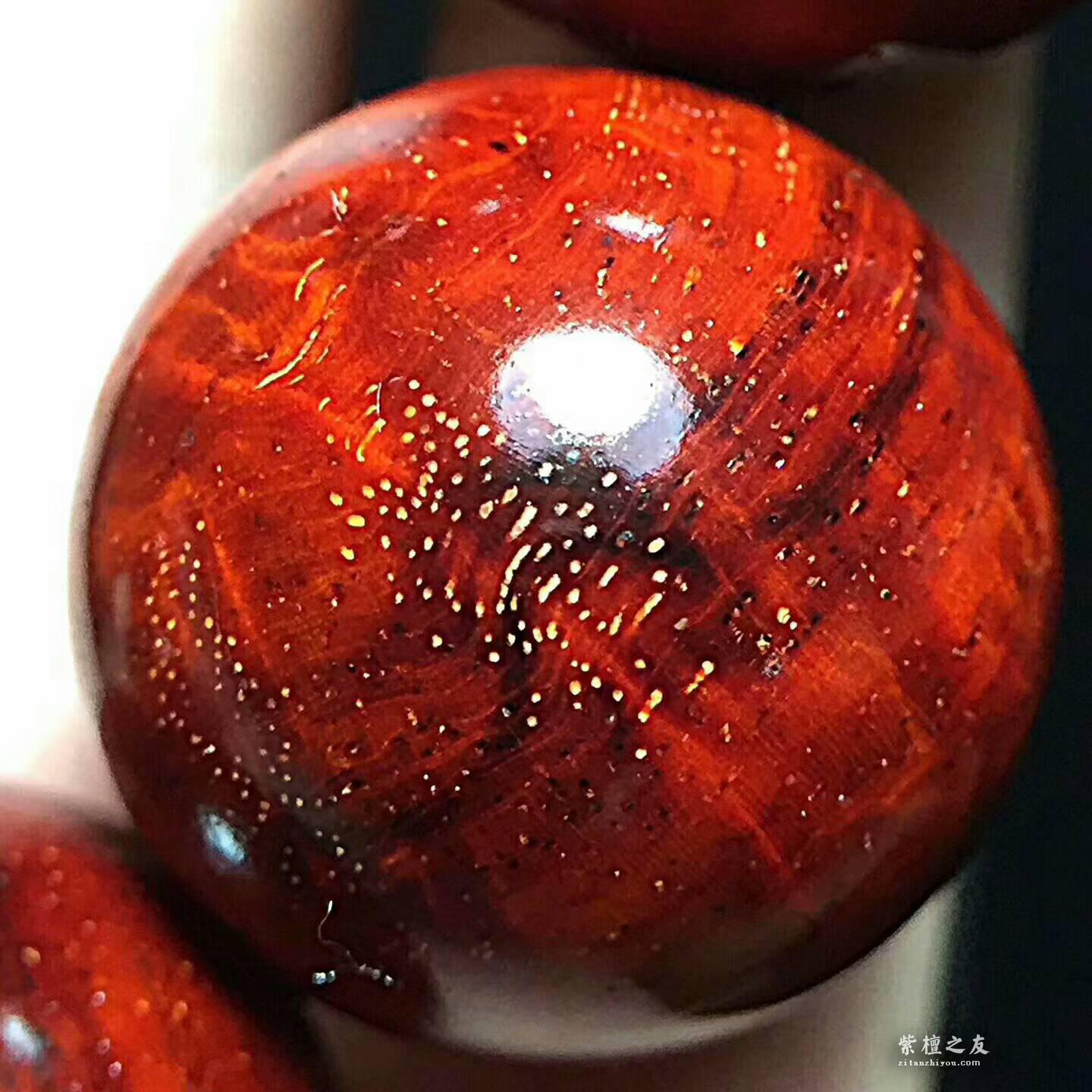 小叶紫檀2.0漩涡星星手串 难得精品等待有缘人-4