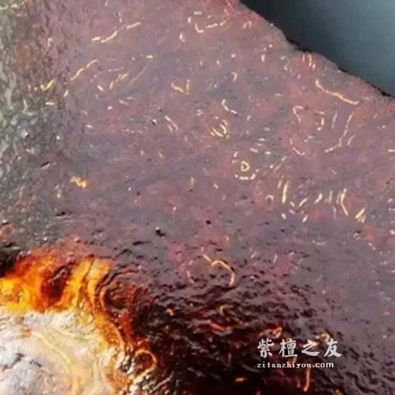 美炸了！紫檀纹理在各种切面的形态！-9