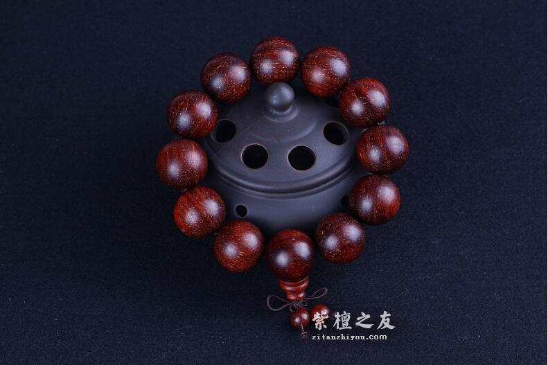 小叶紫檀爆满金星手串2.0佛珠手串手链高密度高油性20mm紫檀手串-7