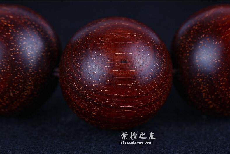小叶紫檀爆满金星手串2.0佛珠手串手链高密度高油性20mm紫檀手串-4